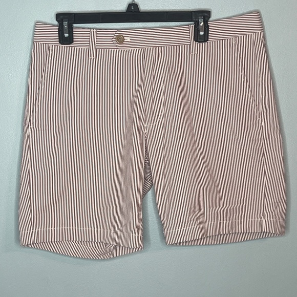 Jomers Seersucker Striped Chino Golf Khaki Shorts Size 33. - Picture 1 of 6